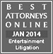 Best Attorneys Online Entertainment Litigation